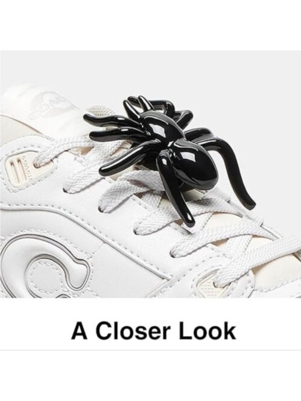 Coach Black Glossy Spider Charm - Picture 4 of 13